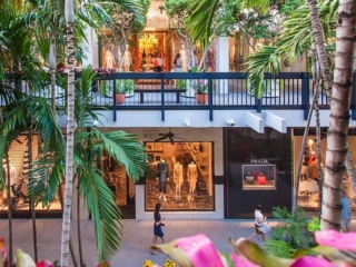 A view of the Bal Harbour shops