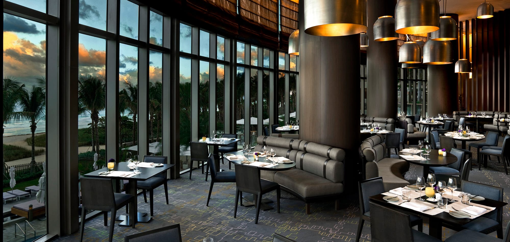 A dining area