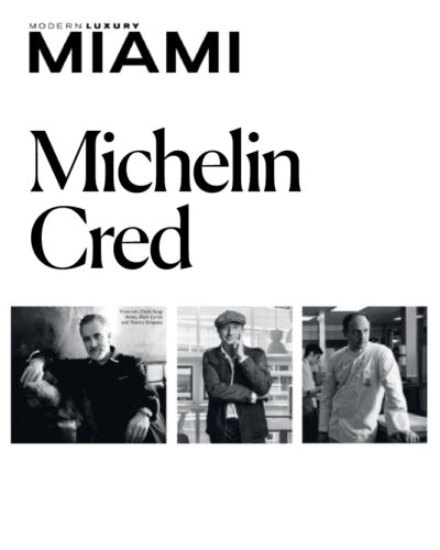 Modern Luxury Miami Magazine 3 Chefs pictured