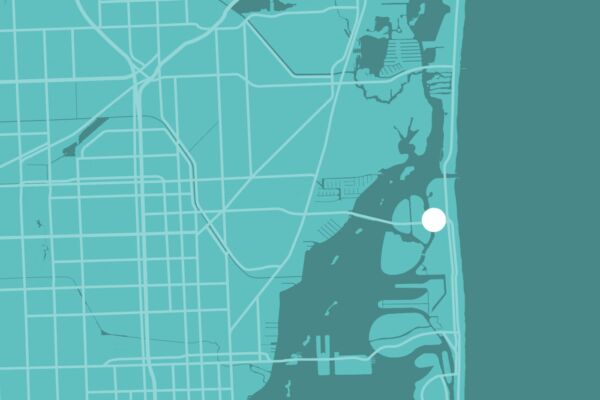 A graphic map of Bal Harbour