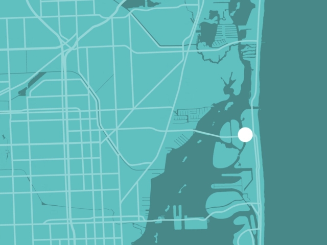 A graphic map of Bal Harbour