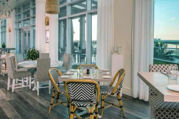 A beach inspired restaurant interior