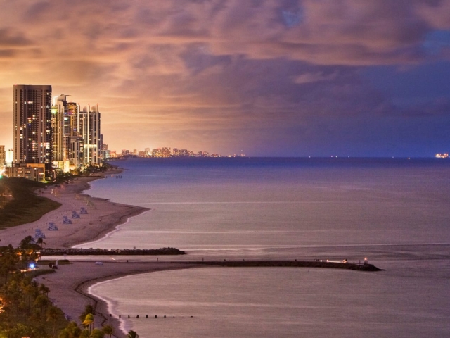 Bal Harbour at sunset