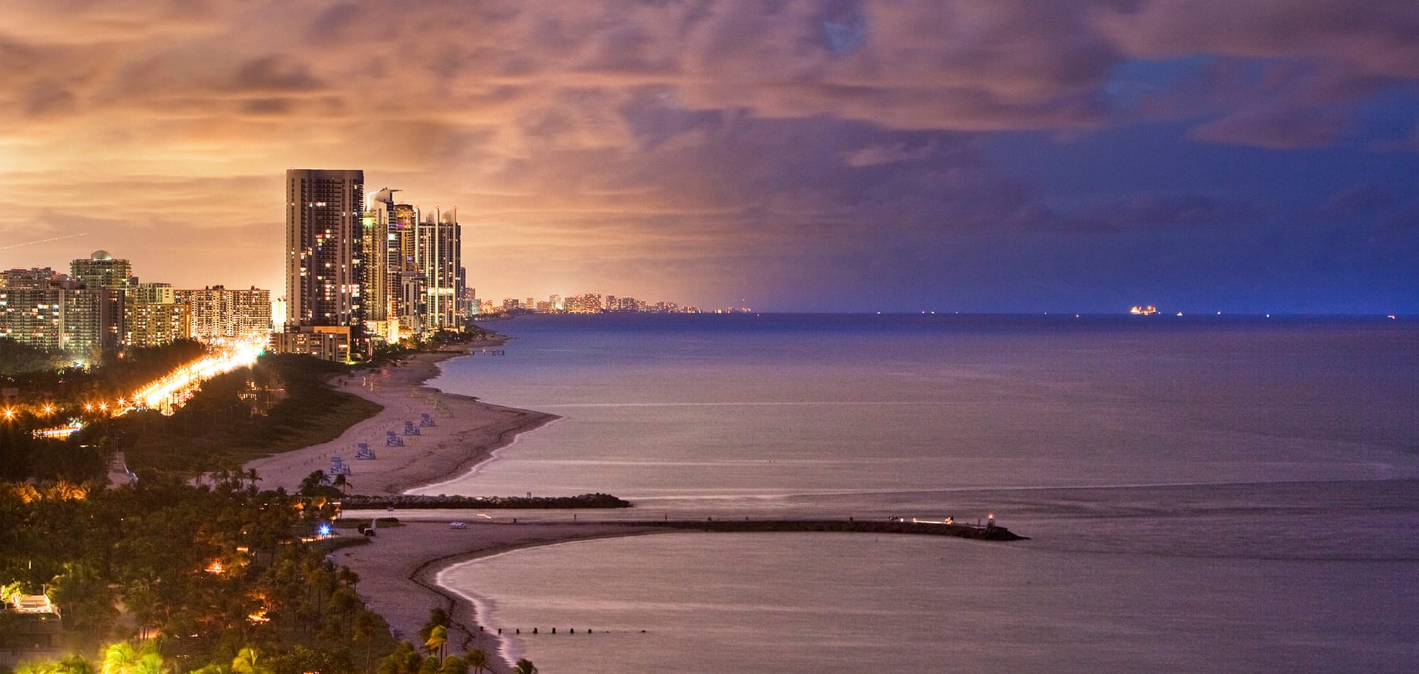 Bal Harbour at sunset