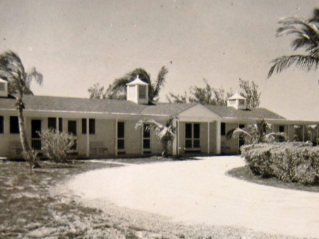 A historic photo of a building in Bal Harbour