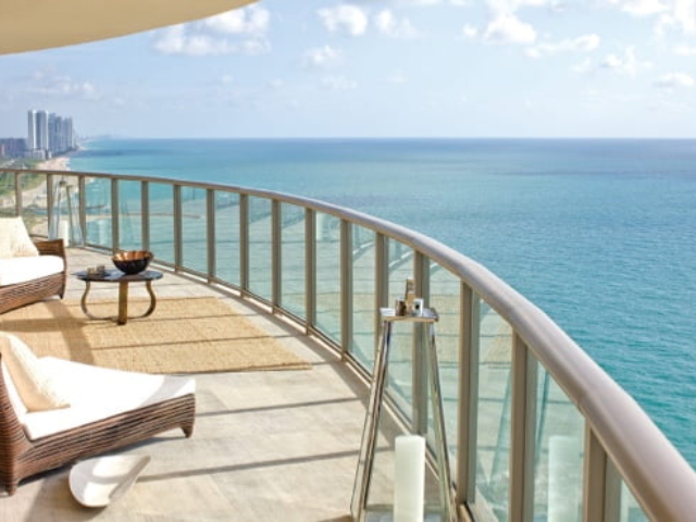 Balcony view at St. Regis Bal Harbour